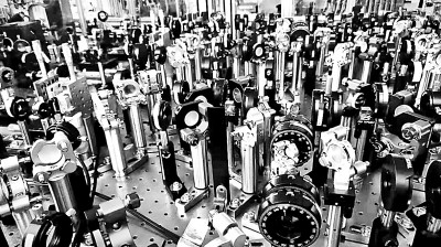 量子計算原型機“九章三號”實驗裝置示意圖(部分)。圖片由中國科學技術大學提供